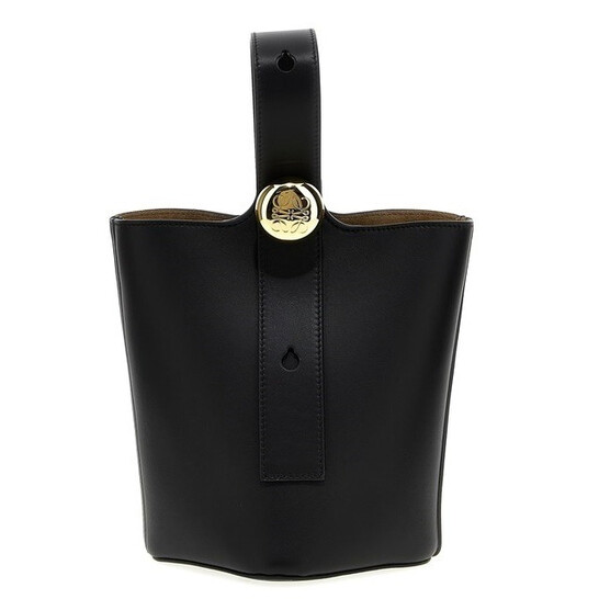 Loewe Pebble Mini Buckle Bag- Black AANBBBMX011100