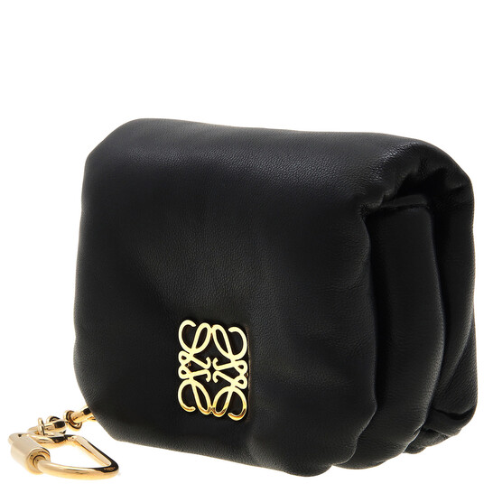 LOEWE セール★ GOYA PUFFER BAG★OAK Auth LOEWE Puffer Goya Bag Camel Shiny Nappa Lamb - Shoulder