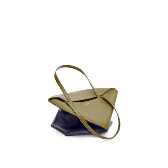 トートバッグ LOEWE A779G50X18-1153 MEDIUM PUZZLE HOLD TOTE BAG IN RAFFIA Medium Puzzle Fold tote in raffia Beige - LOEWE