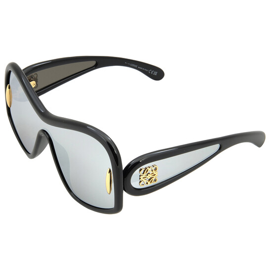 Loewe Silver Mirror Mask Unisex Sunglasses LW40131 01C 144