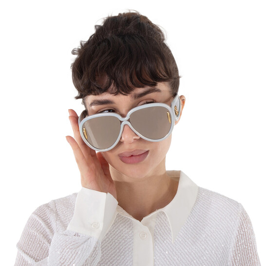 Loewe Smoke Mirror Pilot Unisex Sunglasses LW40132I 24C 65