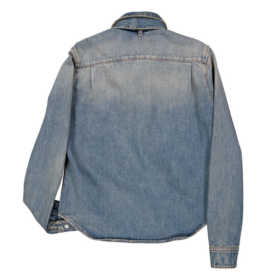 Loewe Washed Cotton Denim Bow Shirt, Brand Size 38 ( US Size 6 ) - 546x546 Image #8