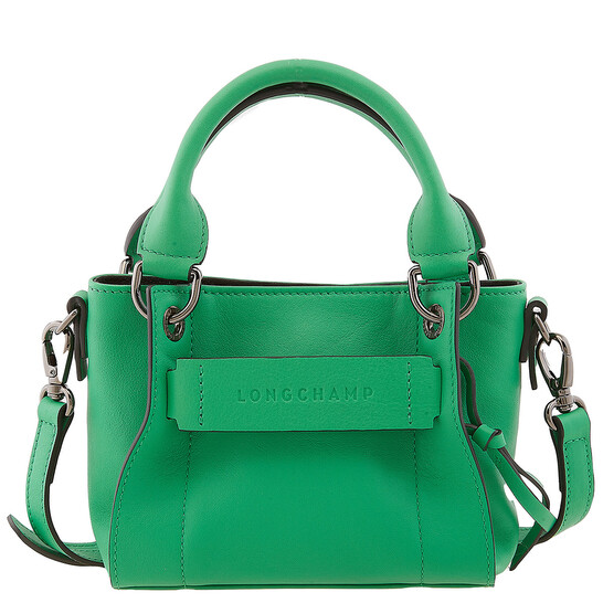 Longchamp 3D XS Handbag Green - Leather 10254HCV129 3597922676828