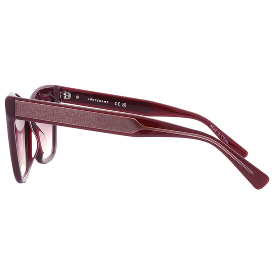 Longchamp Burgundy Gradient Cat Eye Ladies Sunglasses LO699S  display picture 3