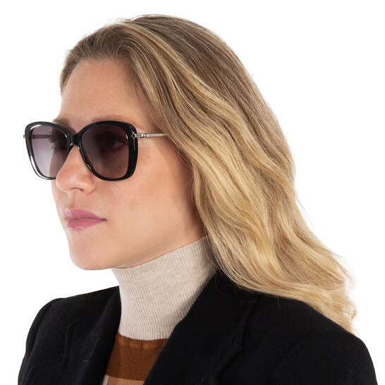 Authentic Longchamp LE Pliage Butterfly Marble Grey Sunglasses Longchamp Grey Gradient Butterfly Ladies Sunglasses LO616S  main image 2