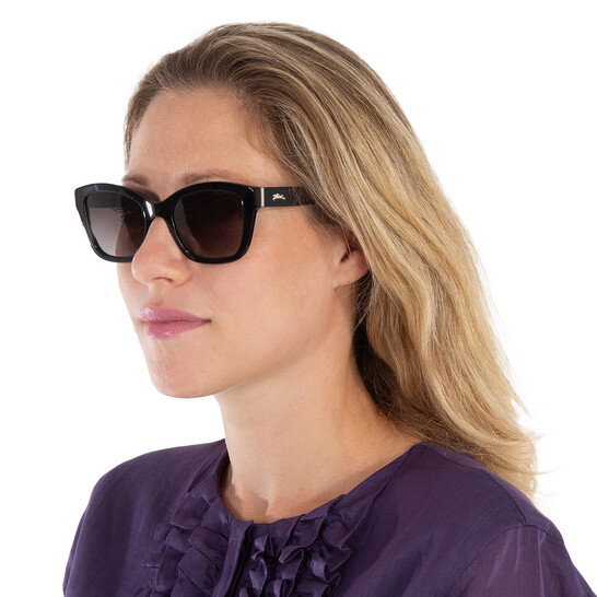 Longchamp Grey Gradient Square Ladies Sunglasses LO632S 001  display picture 1