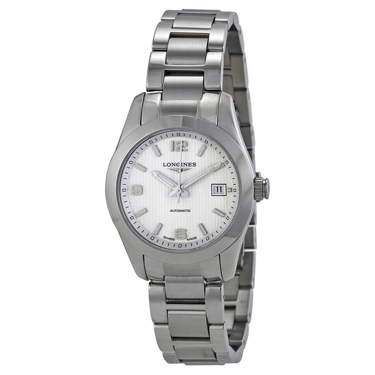 Longines Conquest Classic Automatic Silver Dial Ladies Watch L22854766 - 546x546