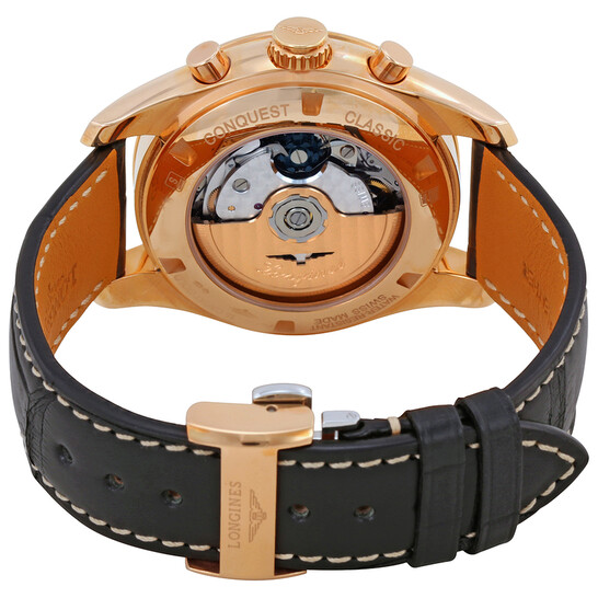 Longines Conquest Classic Black Dial Men's Chronograph Watch