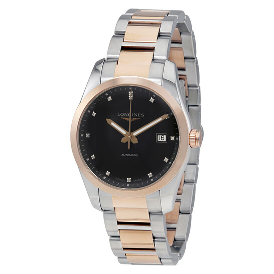 Longines Conquest Classic Black Diamond Dial Automatic Men's Watch L2.785.5.58.7 - 546x546