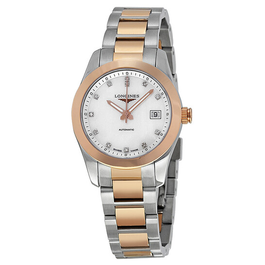 Longines Conquest Classic Mother of Pearl Dial Ladies Watch