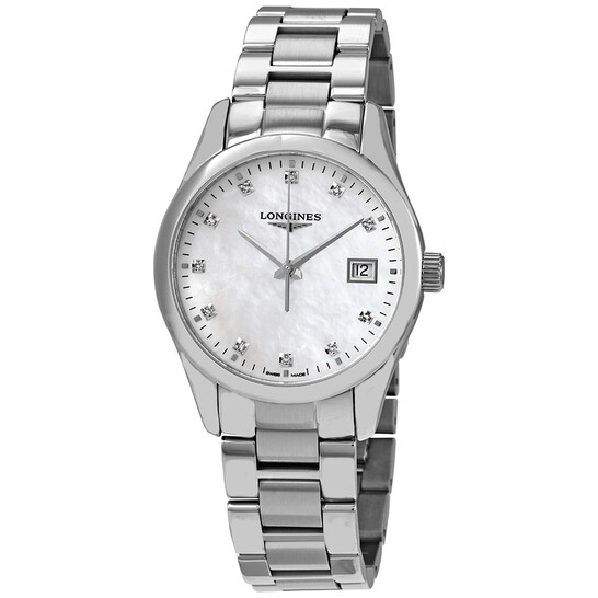 Longines Conquest Classic Quartz Diamond Watch L2.386.4.87.6 - 546x546