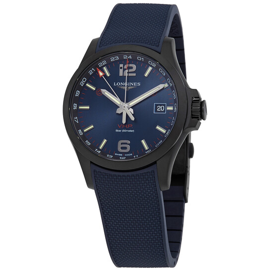 Longines Conquest GMT Quartz Blue Dial Men's Watch L37282969