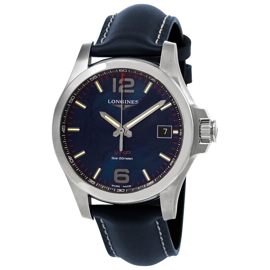 Longines Conquest Quartz Blue Dial Men's Watch