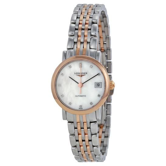Longines Elegance Automatic Mother of Pearl Dial Ladies Watch L4.309.5.87.7 Longines Elegance Automatic Mother of Pearl Dial Ladies Watch L4.309.5.87.7 - 546x546