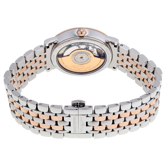 Longines Elegant Automatic Black Diamond Dial Steel and 18kt Rose Gold Ladies Watch L48095577 Longines Elegant Automatic Black Diamond Dial Steel and 18kt Rose Gold Ladies Watch L48095577 - 546x546 Image #3