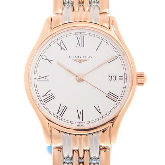 Longines Elegant Quartz White Dial Ladies Watch L4.259.1.11.7 - 546x546