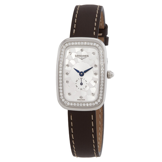 Longines Equestrian Quartz Diamond Silver Dial Ladies Watch L6.141.0.77