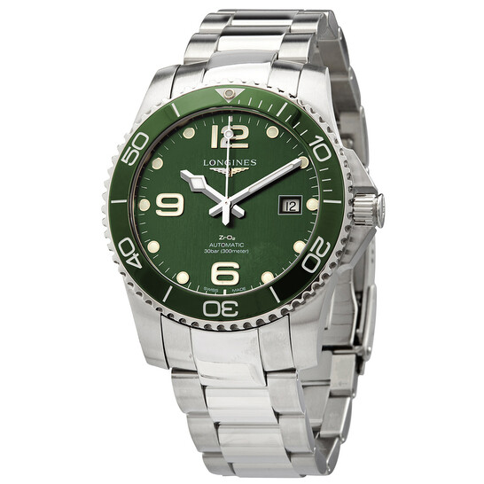 Longines HydroConquest Automatic Green Dial Men's Watch