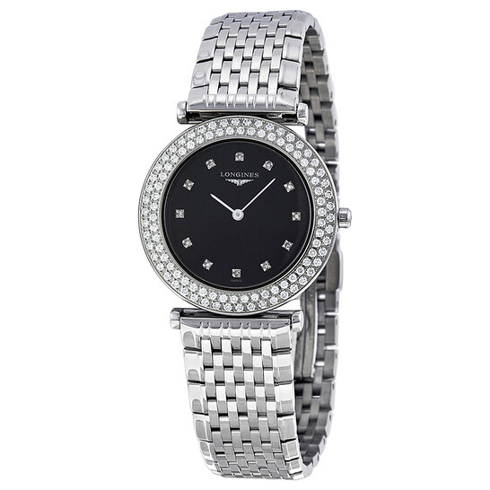 Longines La Grande Classique Black Dial Stainless Steel Ladies Watch L43080576 Longines La Grande Classique Black Dial Stainless Steel Ladies Watch L43080576 - 546x546