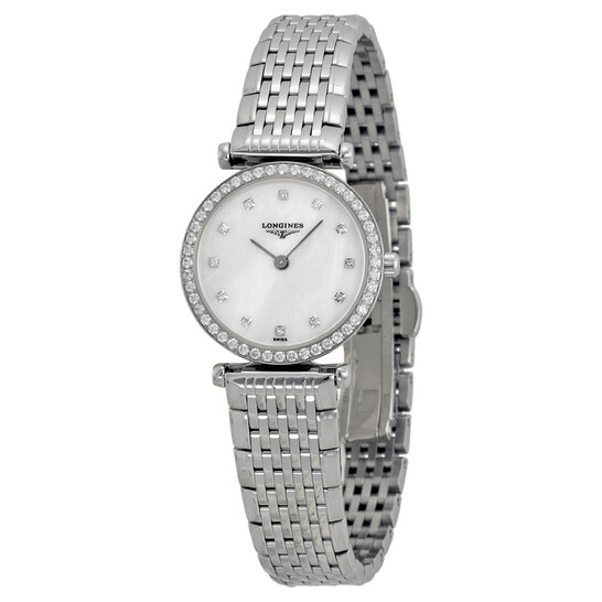 稀少 LONGINES(ロンジン) La Grande Diamonds Ladies Watch Longines La Grande Classique Diamonds Mother-of-Pearl Quartz