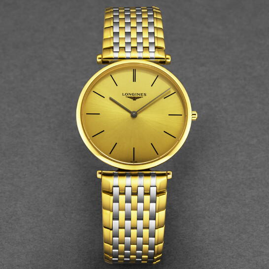 Longines La Grande Quartz Gold Dial Unisex Watch L4.755.2.32.7