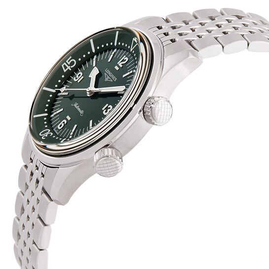 Longines Legend Diver Automatic Green Dial Watch L3.764.4.06.6 - 546x546 Image #2