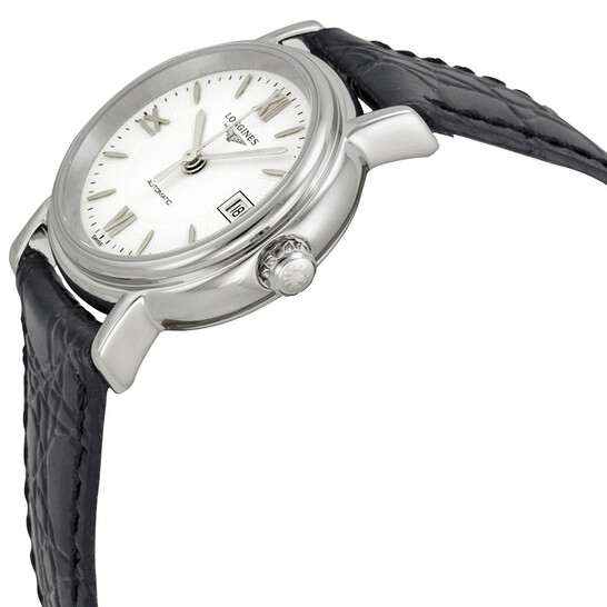 Longines Presence White Dial Black Leather Ladies Watch L43214152 - 546x546 Image #2