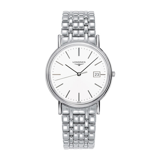 Longines PRESENCE White Dial Men's Watch L4.790.4.12.6