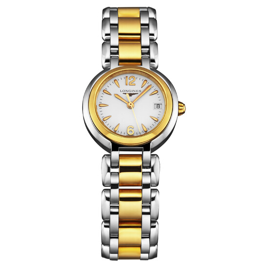 Longines PrimaLuna White Dial Silver Steel Strap Watch for Women - L8.110.4.71.6