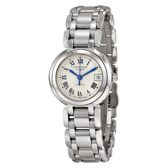 Longines PrimaLuna Silver Dial Stainless Steel Ladies Watch