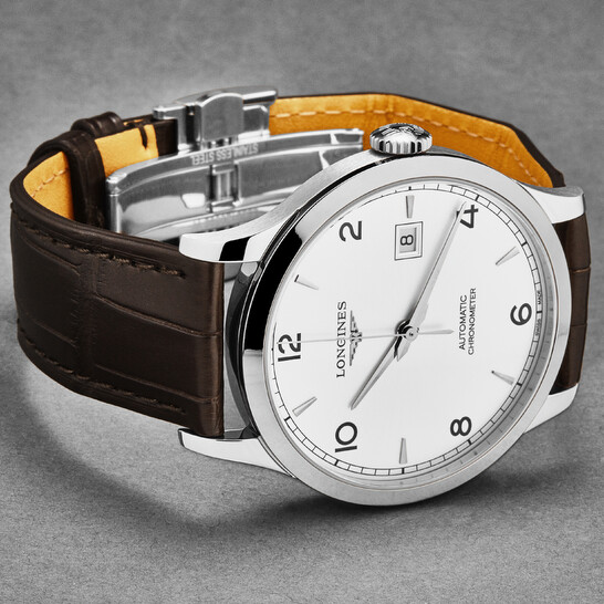 Longines Record Automatic Silver Dial Unisex Watch L2.820.4.76.2 Longines Record Automatic Silver Dial Unisex Watch L2.820.4.76.2 - 546x546 Image #2