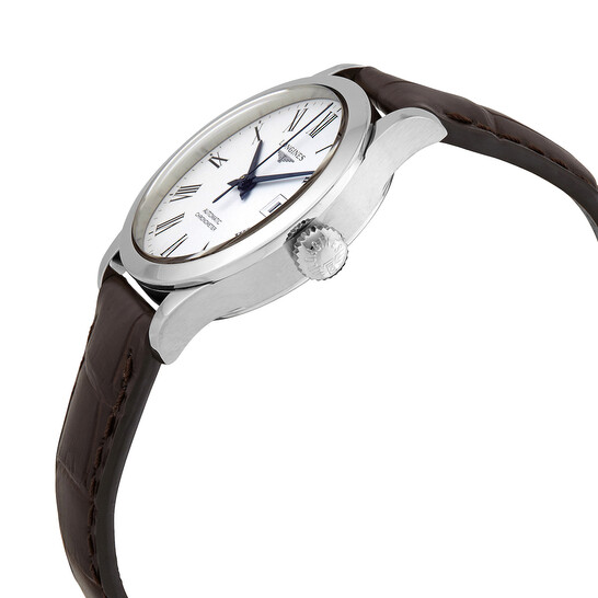 Longines Record Automatic White Dial Brown Leather Ladies Watch L2.321.4.11.2 - 546x546 Image #2