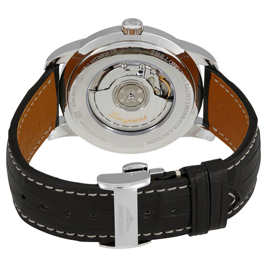 Longines Saint-Imer Black Dial Automatic Men's Leather Watch L2