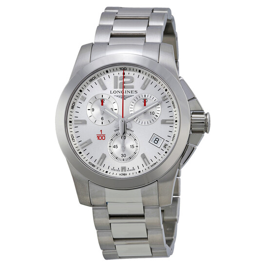 Longines Sport Conquest Silver Dial Men's Watch L37004766 L3.700.4