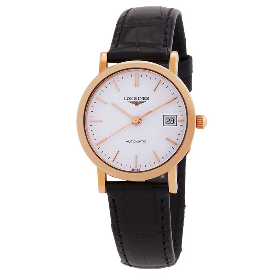 LONGINES(ロンジン) Elegant Automatic White Dial Ladies Watch Longines Elegant Collection Automatic watch 34.5mm, White