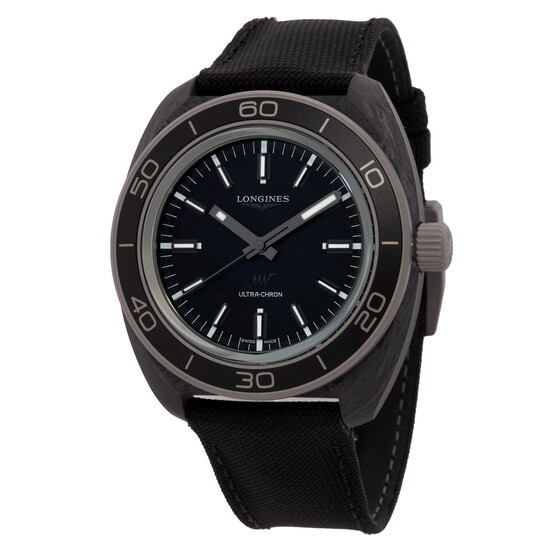 Longines Ultra-Chron Carbon Automatic Anthracite Dial Men's Watch