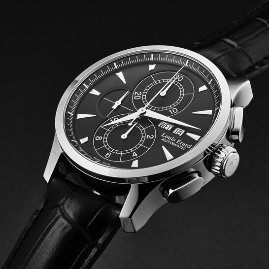 Louis Erard 1931 Chronograph Automatic Black Dial Men's Watch