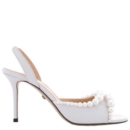 【新品未使用】SR PARIS - SANDALS WHITE Mules White High heel: 95mm, sr Paris - Mules White | Sergio