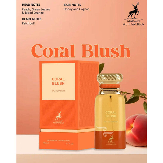 Maison Alhambra Ladies Coral Blush EDP Spray 2.7 oz Fragrances