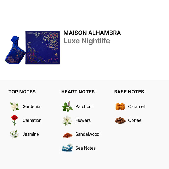 Maison Alhambra Unisex Luxe Nightlife EDP Spray 3.4 oz Fragrances