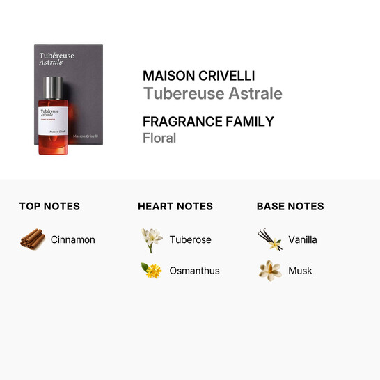 Maison Crivelli Unisex Tubereuse Astrale Extrait de Parfum Spray