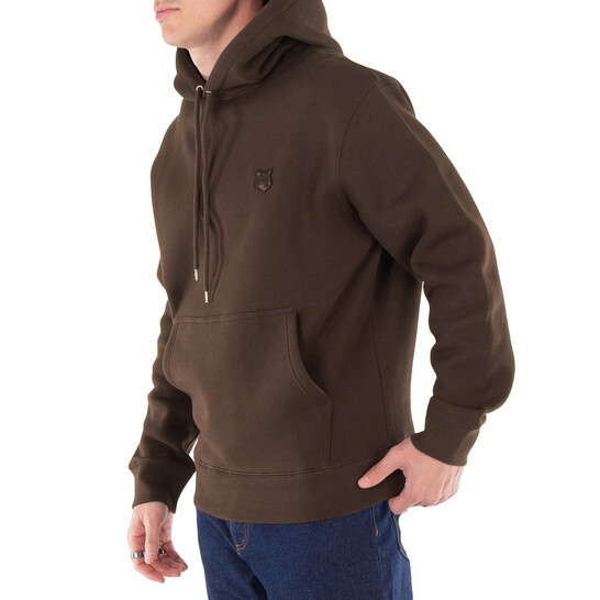 Maison Kitsuné Fox Head Patch Cotton Hoodie, Size Medium