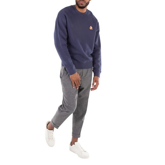 Maison Kitsuné Speedy Fox Patch Cotton Sweatshirt, Size X