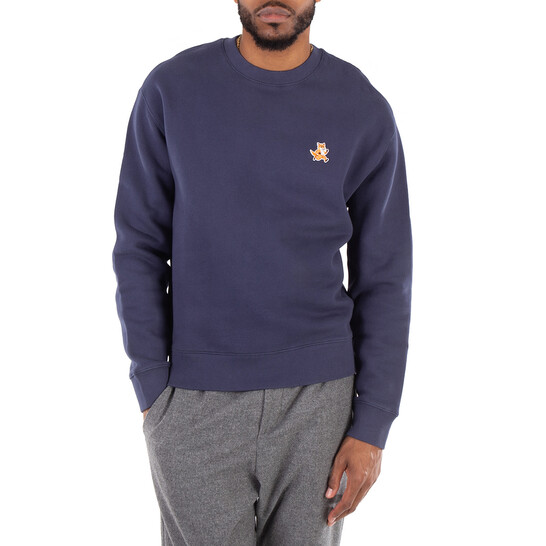 Maison Kitsuné Speedy Fox Patch Cotton Sweatshirt, Size X