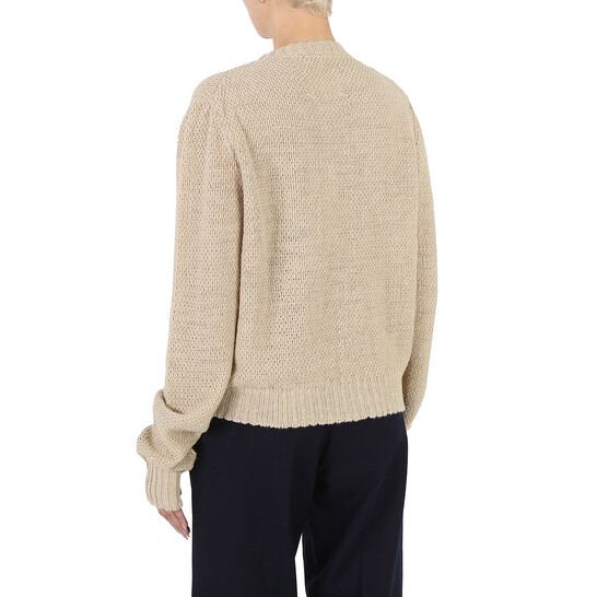 Maison Margiela Ladies Banana Knitted Long-Sleeve Cardigan, Size