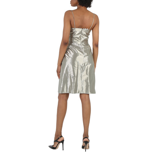 misy*♡ Miss Harper Round Toe Low-Top Lace-Up Sneaker, Silver