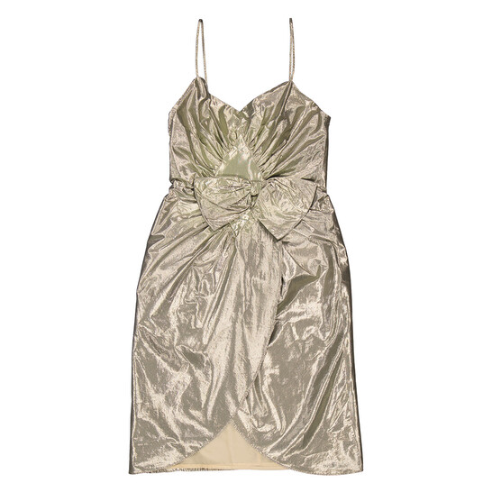 Maison Margiela Ladies Silver Bow Detail Midi Dress, Brand