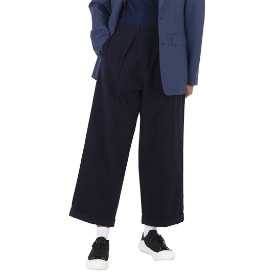 パンツ Maison Margiela Midnight blue mohair blend pant ブルー（青）系 Maison Margiela(メゾン マルジェラ) パンツ