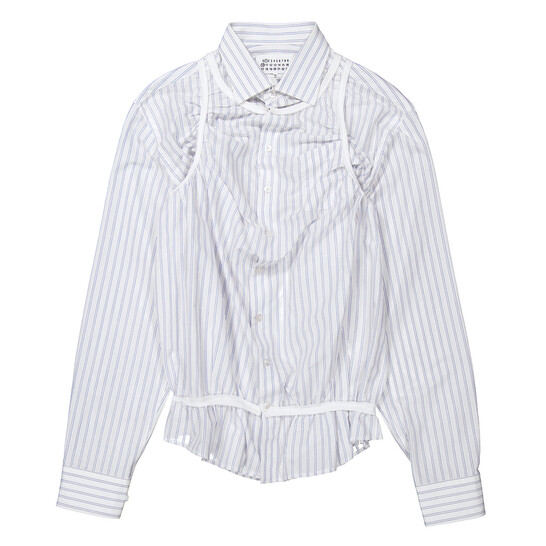 Maison Margiela Relaxed Fit Cotton Shirt, Brand Size 38 (US Size 4) - 546x546 Image #6