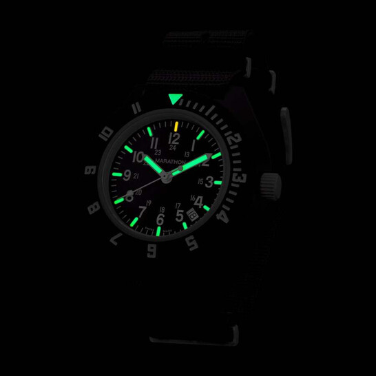 Marathon Nav Back Marathon Nav-Dm Quartz Black Dial Men's Watch WW194013BK-2102 ...